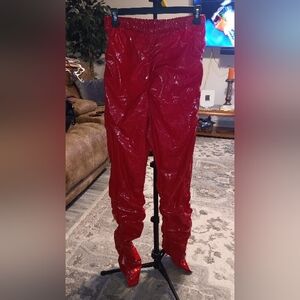 Shiny Red Pants